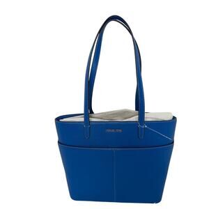 MICHAEL Michael Kors Bedford River Blue Leather Tote Bag